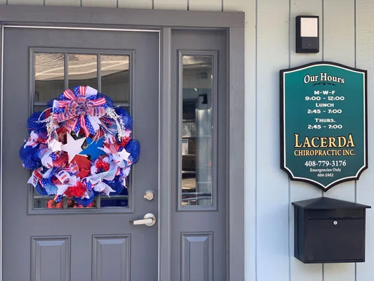 Chiropractic Morgan Hill CA Front Door Wreath