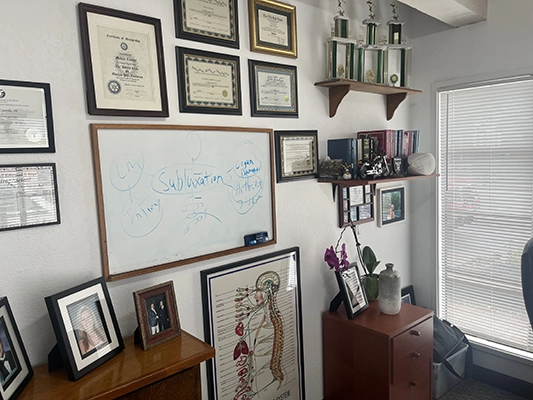 Chiropractic Morgan Hill CA Award Wall